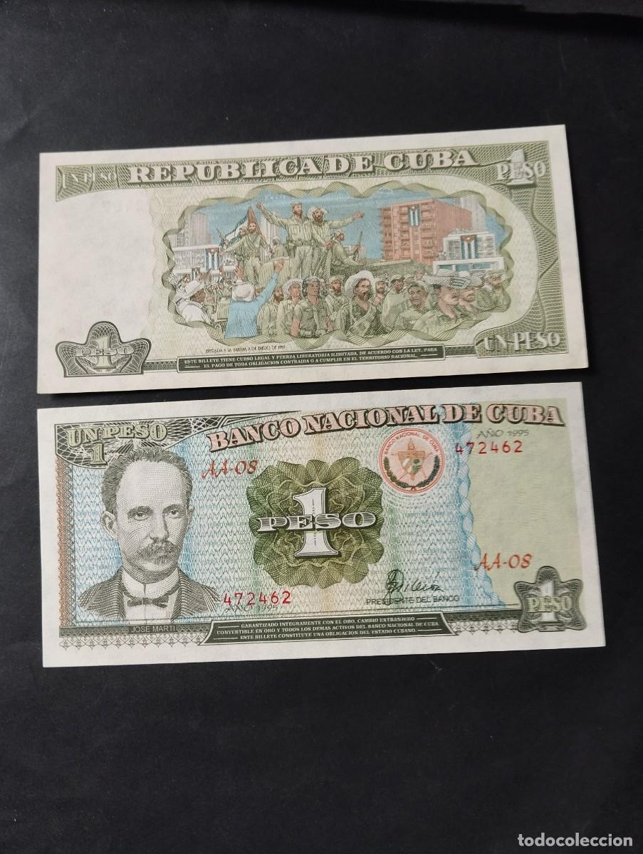 Billetes extranjeros: BILLETE DE 1 PESO SC DE CUBA A&Ntilde;O 1995 - EL DE LAS FOTOS VER TODOS MIS LOTES DE BILLETES