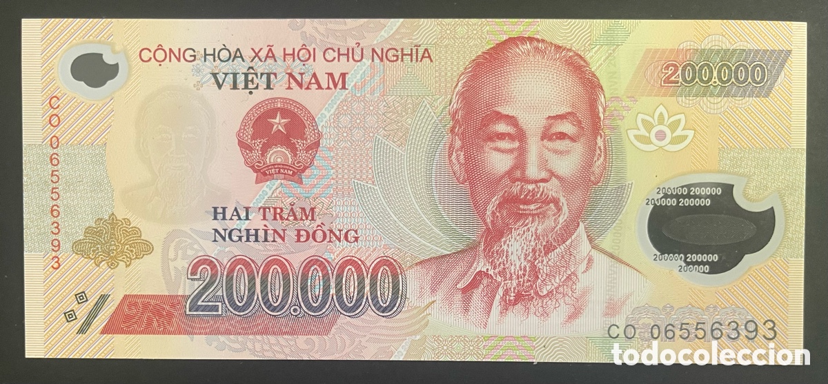 Billetes extranjeros: CMC VIETNAM 200000 DONG 2006 PICK 123-A SC