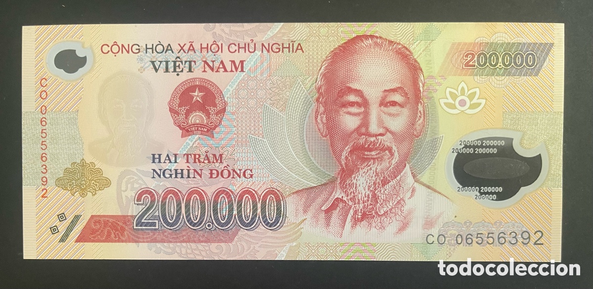 Billetes extranjeros: CMC VIETNAM 200000 DONG 2006 PICK 123-A SC