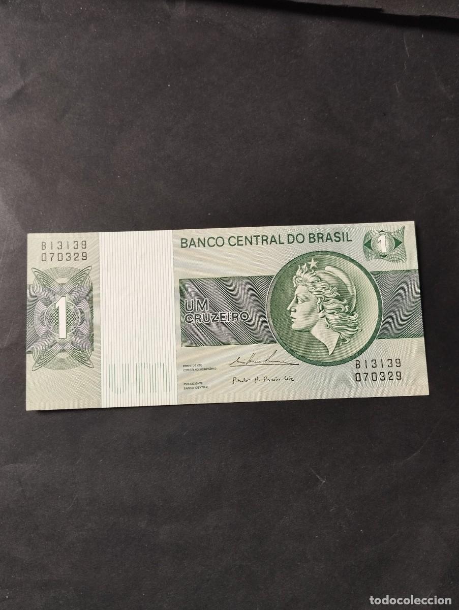 Billetes extranjeros: BILLETE DE 1 CRUZEIRO SC DE BRASIL A&Ntilde;O 1990-EL DE LAS FOTOS VER TODOS MIS LOTES DE BILLETES