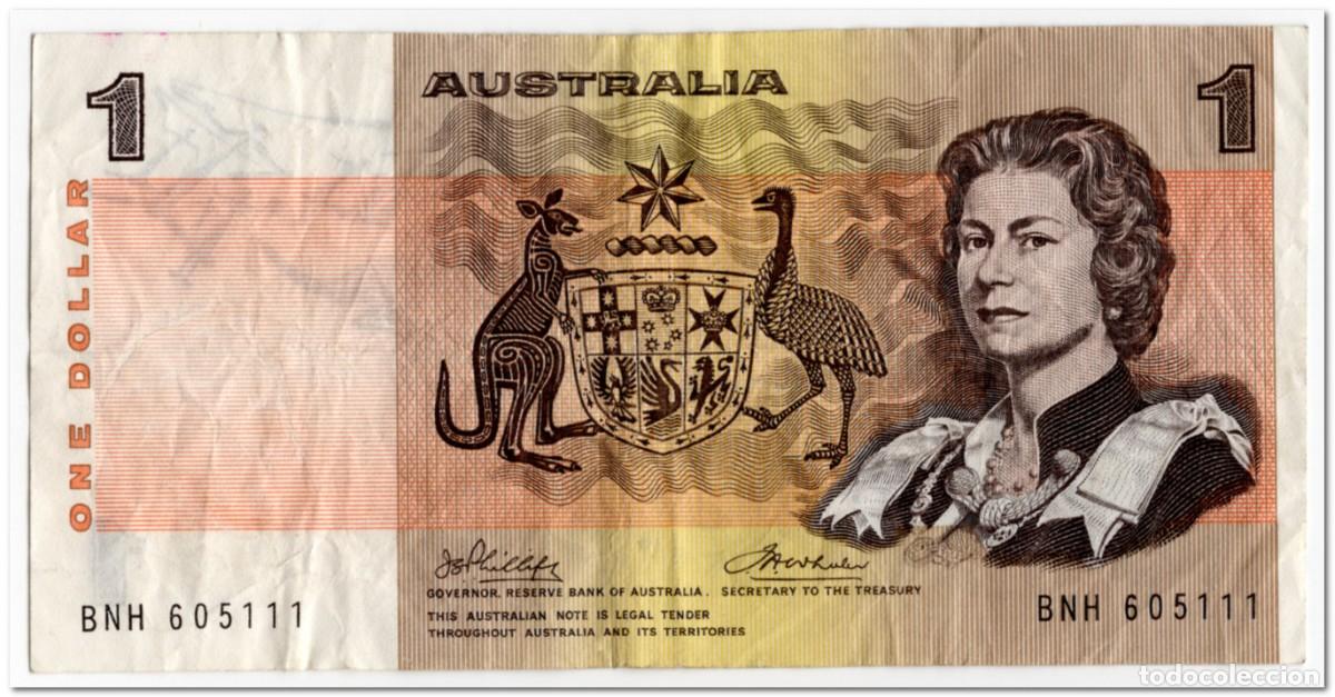 Billetes extranjeros: AUSTRALIA, 1 DOLLAR,1974,P.42a,FINE