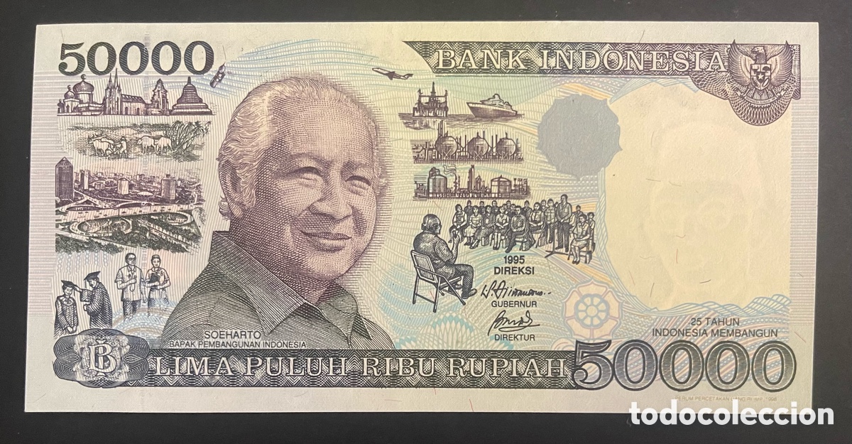 Billetes extranjeros: CMC INDONESIA 50000 RUPIAS 1998 PICK 136-D SC