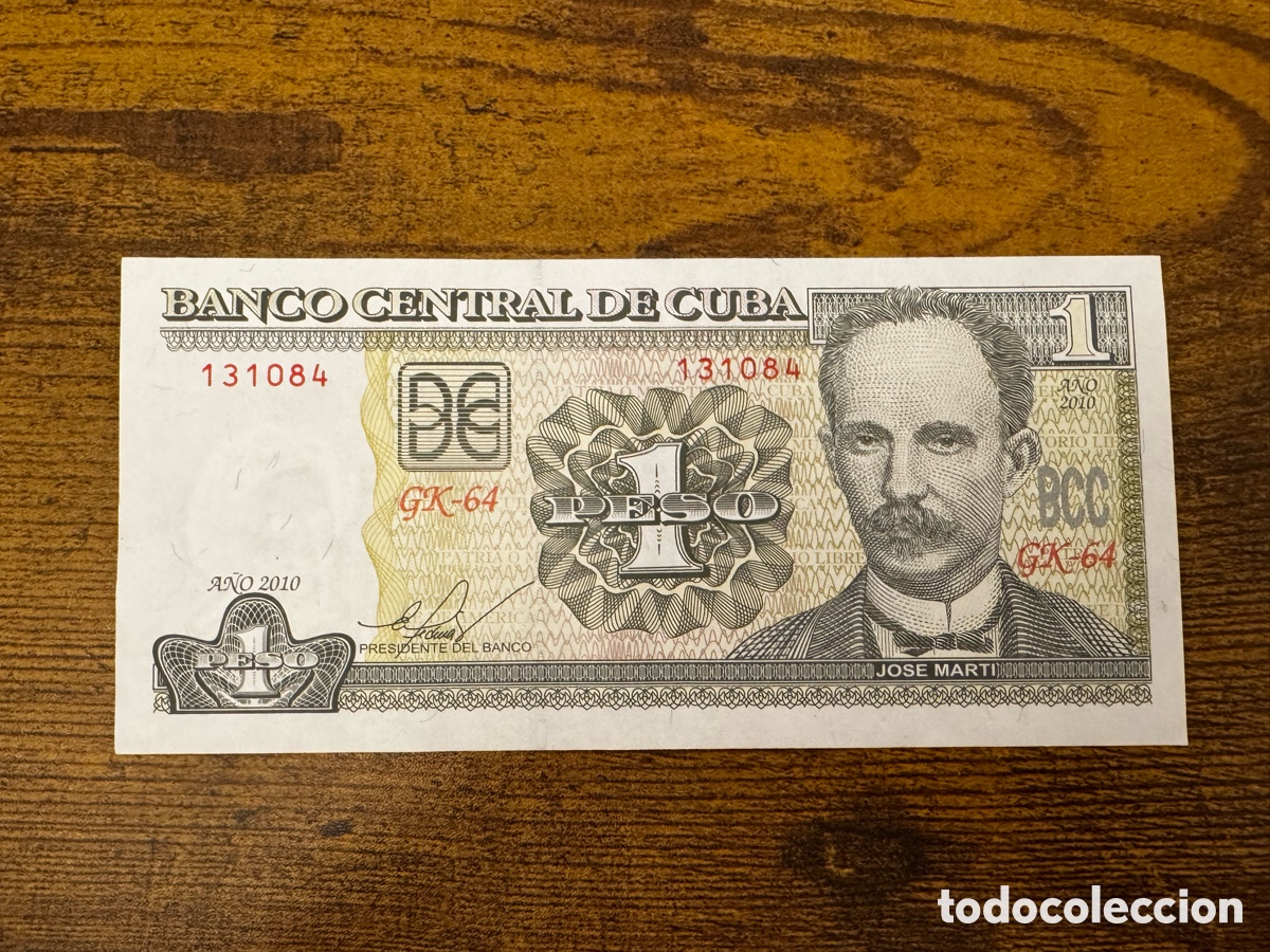 Billetes extranjeros: Billete de 1 peso 2010 Cuba. SC