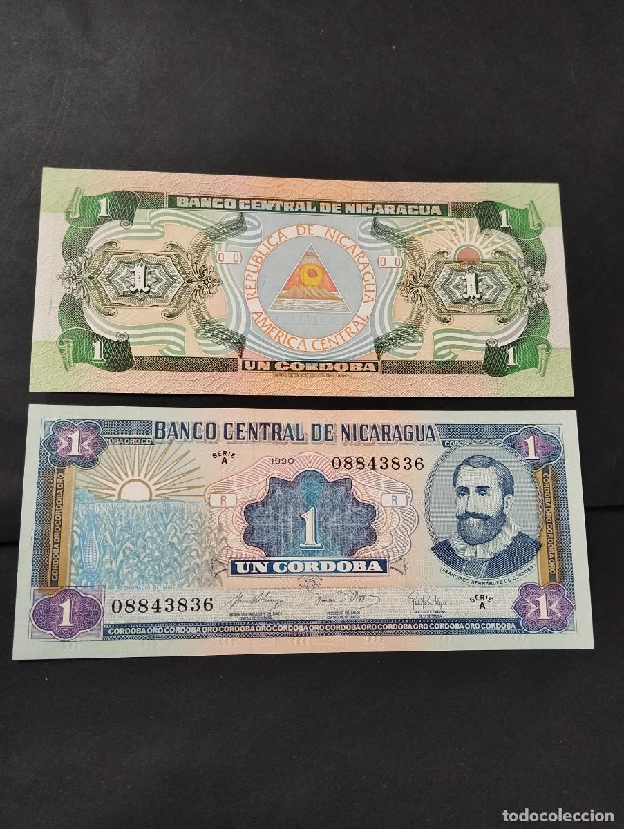 Billetes extranjeros: BILLETE DE 1 CORDOBA SC DE NICARAGUA A&Ntilde;O 1990 -EL DE LAS FOTOS VER TODOS MIS LOTES DE BILLETES