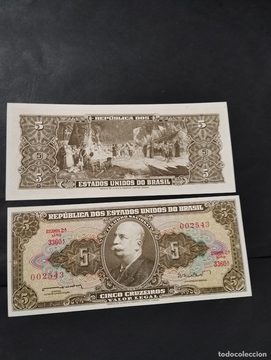 Billetes extranjeros: BILLETE DE 5 CRUZEIROS SC DE BRASIL -EL DE LAS FOTOS VER TODOS MIS LOTES DE BILLETES