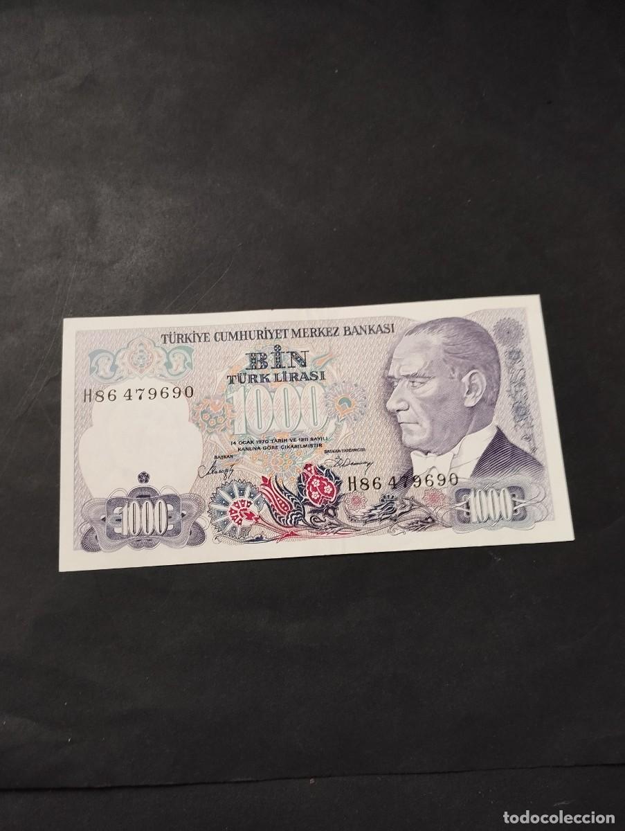 Billetes extranjeros: BILLETE DE 1000 LIRAS SC DE TURQU&Iacute;A -EL DE LAS FOTOS VER TODOS MIS LOTES DE BILLETES