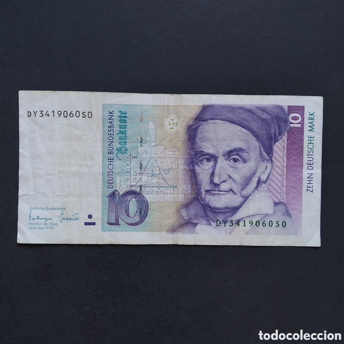 Billetes extranjeros: BILLETE - ALEMANIA REP&Uacute;BLICA FEDERAL 10 MARCOS 1993 (P-38c) (DY3419060S0)
