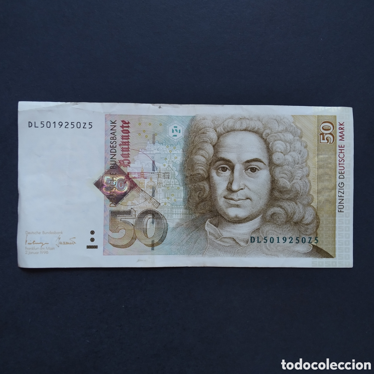 Billetes extranjeros: BILLETE - ALEMANIA REP&Uacute;BLICA FEDERAL 50 MARCOS 1996 (P-45) (DL5019250Z5)