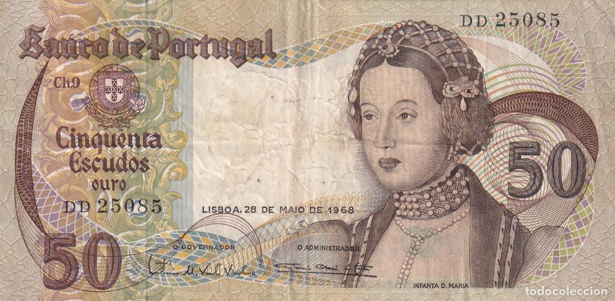 Billetes extranjeros: CRBX2183 BILLETE PORTUGAL 50 ESCUDOS 1968 BC