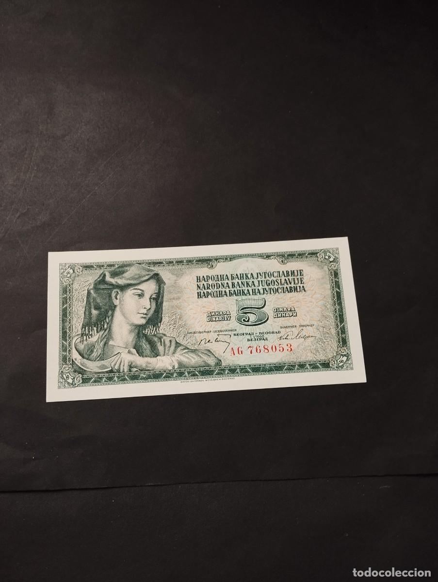 Billetes extranjeros: BILLETE DE 5 DINARA SC DE YUGOSLAVIA A&Ntilde;O 1968 EL DE LAS FOTOS VER TODOS MIS LOTES DE BILLETES