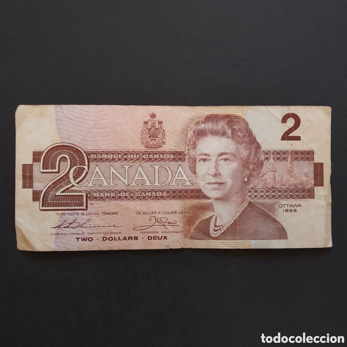 Billetes extranjeros: BILLETE - CANADA 2 DOLLARS 1987 (P-94b.1) (AUT8040066)