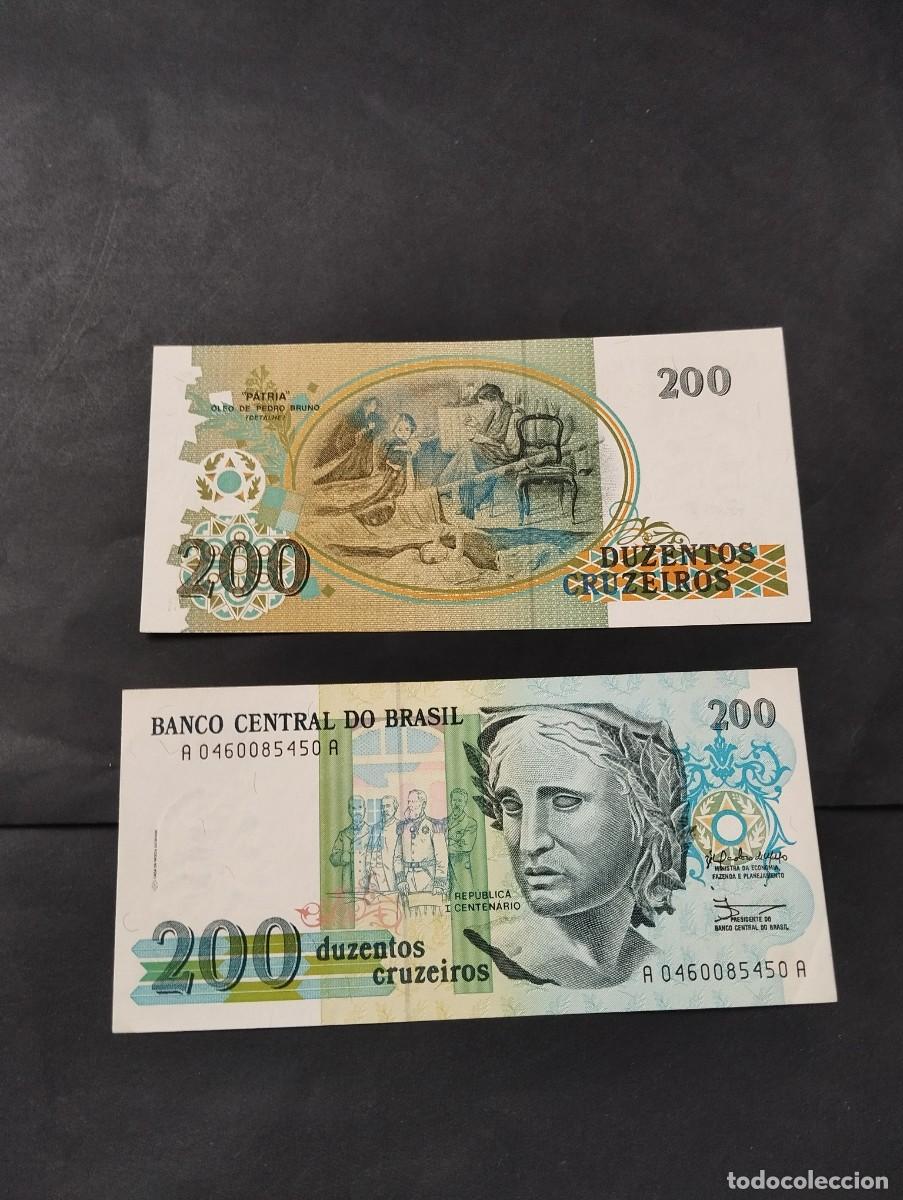Billetes extranjeros: BILLETE DE 200 CRUZEIROS SC DE BRASIL EL DE LAS FOTOS VER TODOS MIS LOTES DE BILLETES