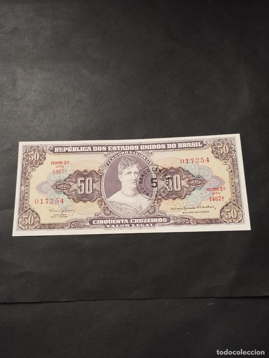 Billetes extranjeros: BILLETE DE 50 CRUZEIROS SC DE BRASIL EL DE LAS FOTOS VER TODOS MIS LOTES DE BILLETES