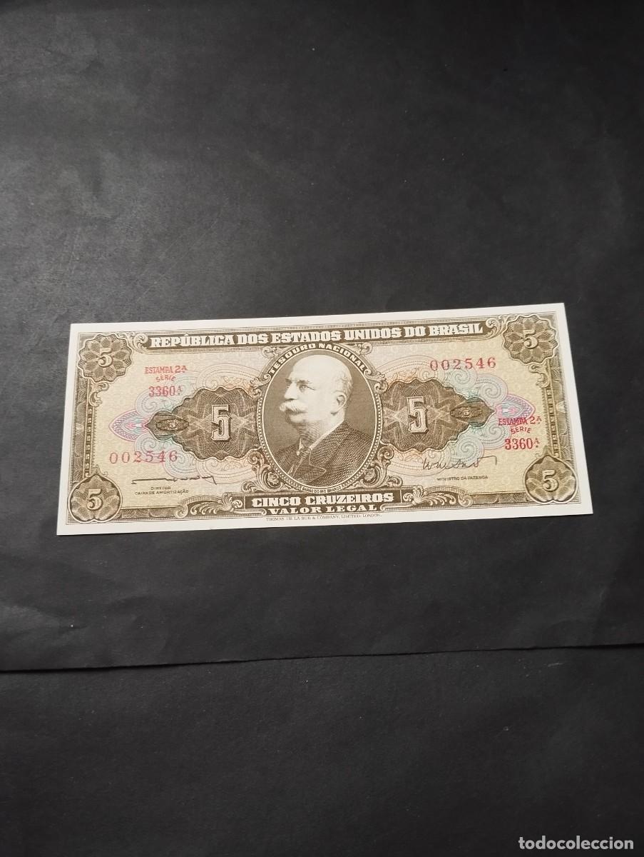Billetes extranjeros: BILLETE DE 5 CRUZEIROS SC DE BRASIL EL DE LAS FOTOS VER TODOS MIS LOTES DE BILLETES