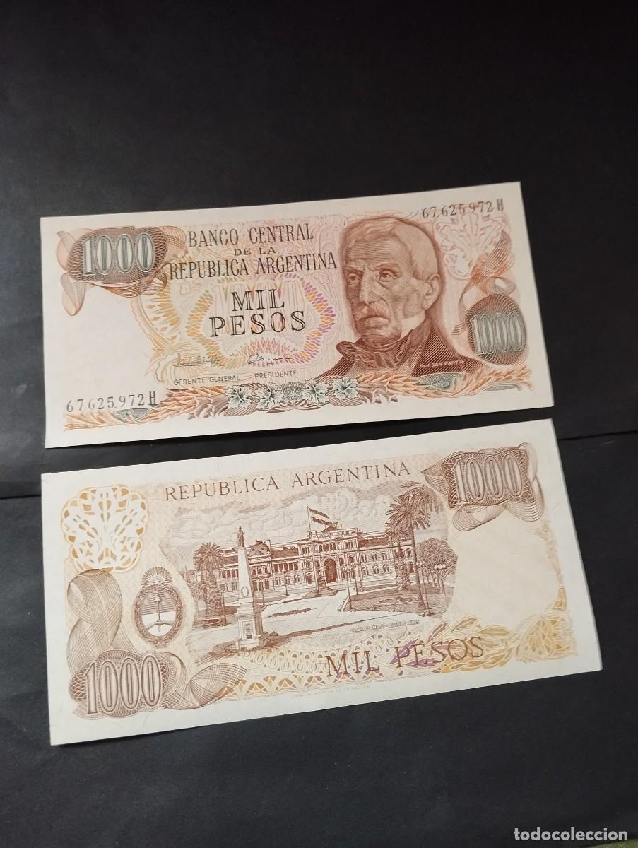 Billetes extranjeros: BILLETE DE 1000 PESOS SC DE ARGENTINA EL DE LAS FOTOS VER TODOS MIS LOTES DE BILLETES