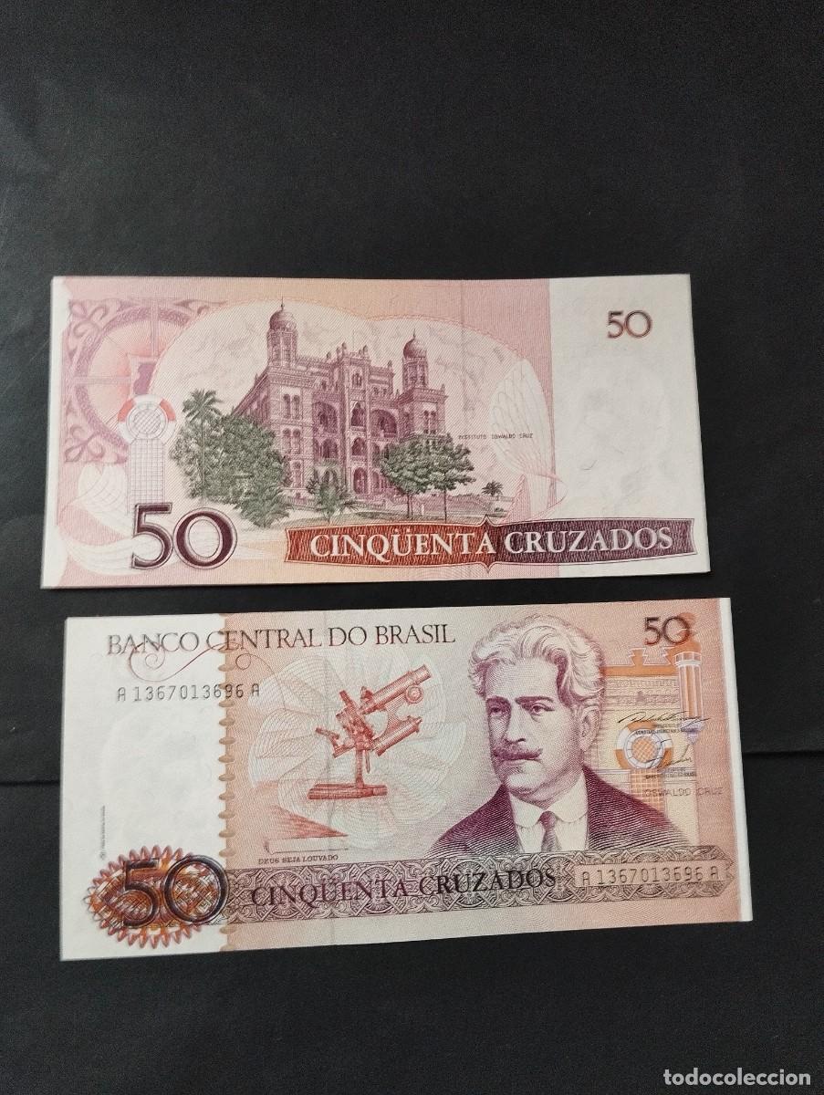 Billetes extranjeros: BILLETE DE 50 CRUZEIROS SC DE BRASIL VER LAS FOTOS MIRAR TODOS MIS LOTES