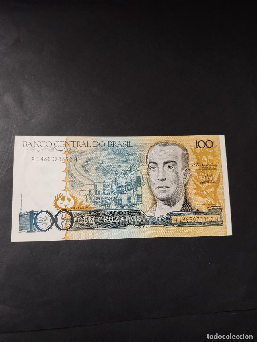 Billetes extranjeros: BILLETE DE 100 CRUZADOS SC DE BRASIL VER LAS FOTOS MIRAR TODOS MIS LOTES