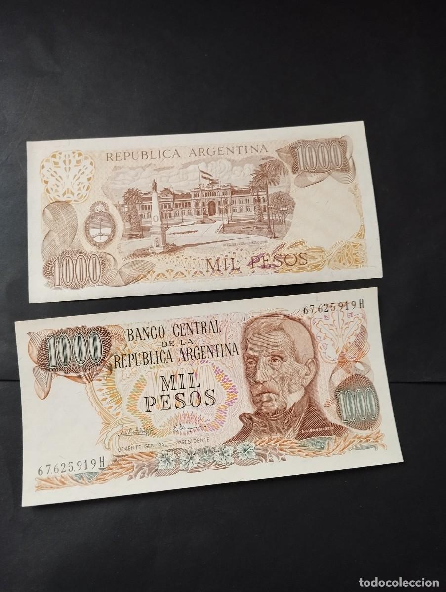 Billetes extranjeros: BILLETE DE 1000 PESOS SC DE ARGENTINA VER LAS FOTOS MIRAR TODOS MIS LOTES