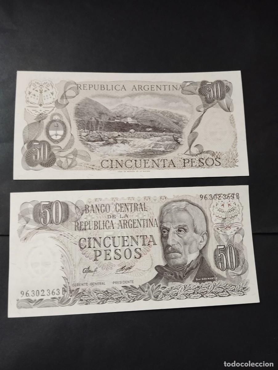 Billetes extranjeros: BILLETE DE 50 PESOS SC DE ARGENTINA VER LAS FOTOS MIRAR TODOS MIS LOTES