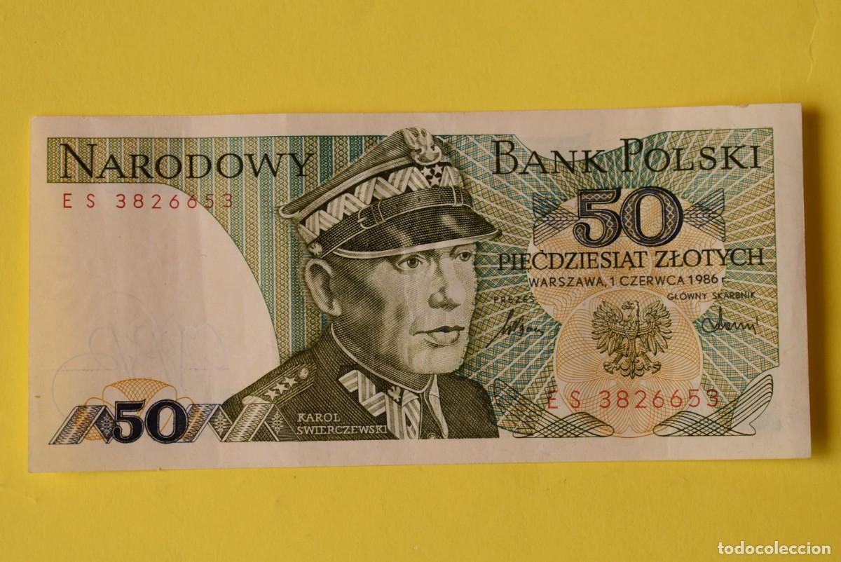 Billetes extranjeros: Billete Polonia. 50 Zlotych. 1986. SC. Sin circular