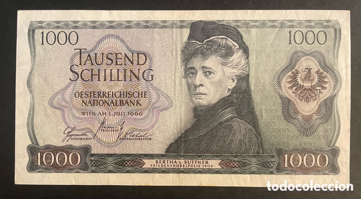 Billetes extranjeros: CMC AUSTRIA 1000 CHELINES 1966 PICK 147-A MBC