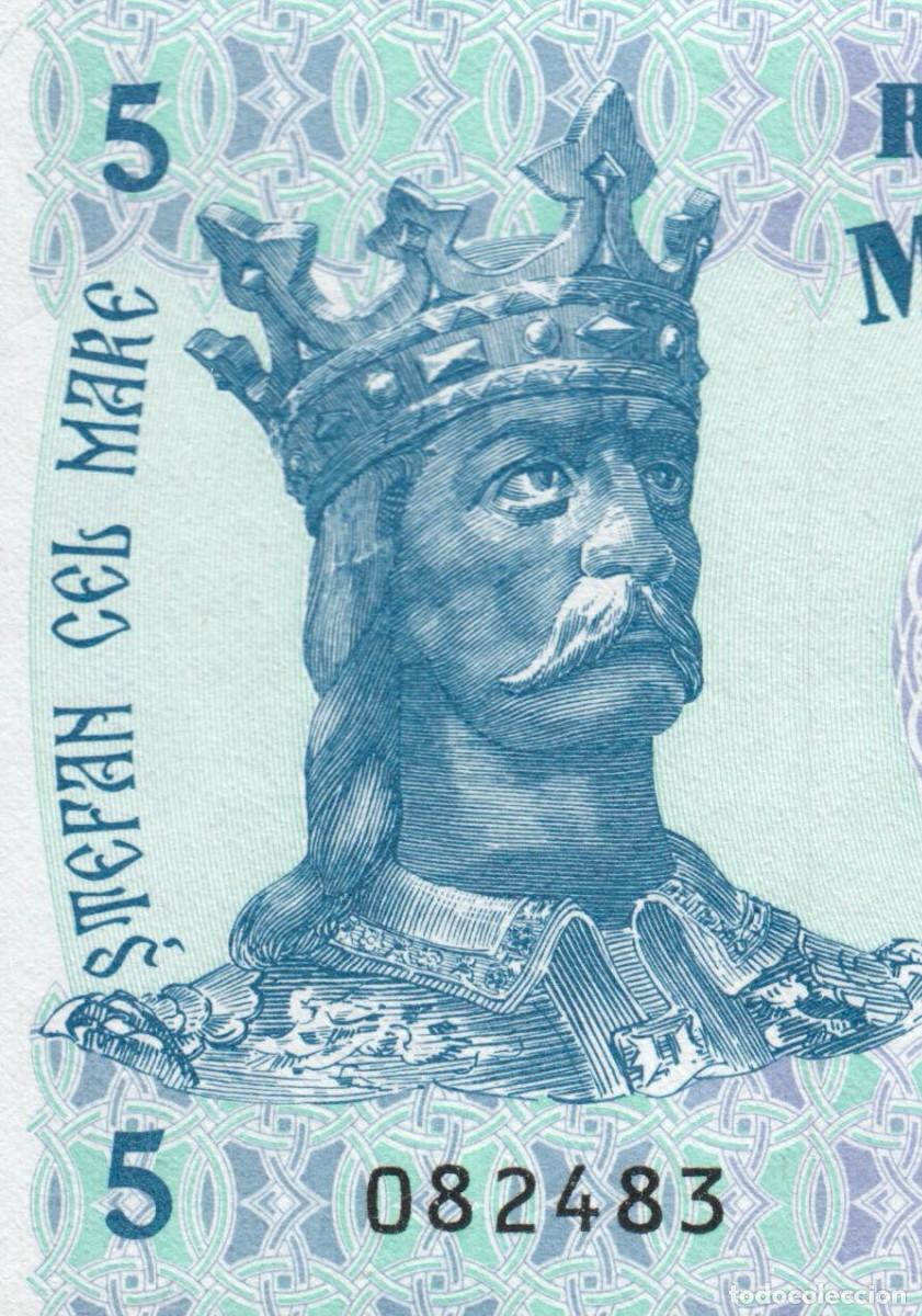 Billetes extranjeros: Moldavia 5 Lei 2009 Pick 9f Unc - Foto 4