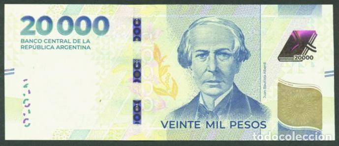 Billetes extranjeros: ARGENTINA. 20000 pesos 2024. S/C. Serie G.