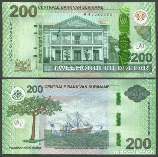 Billetes extranjeros: SURINAM (SURINAME). 200 dollars 2024. S/C.