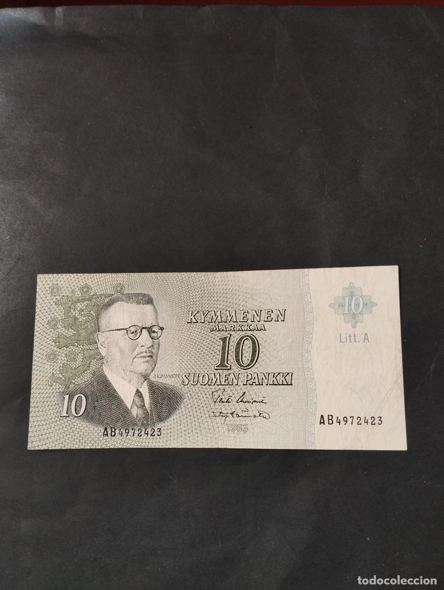 Billetes extranjeros: BILLETE DE 10 MARKKAA DE FINLANDIA A&Ntilde;O 1963 VER LAS FOTOS MIRAR TODOS MIS LOTES