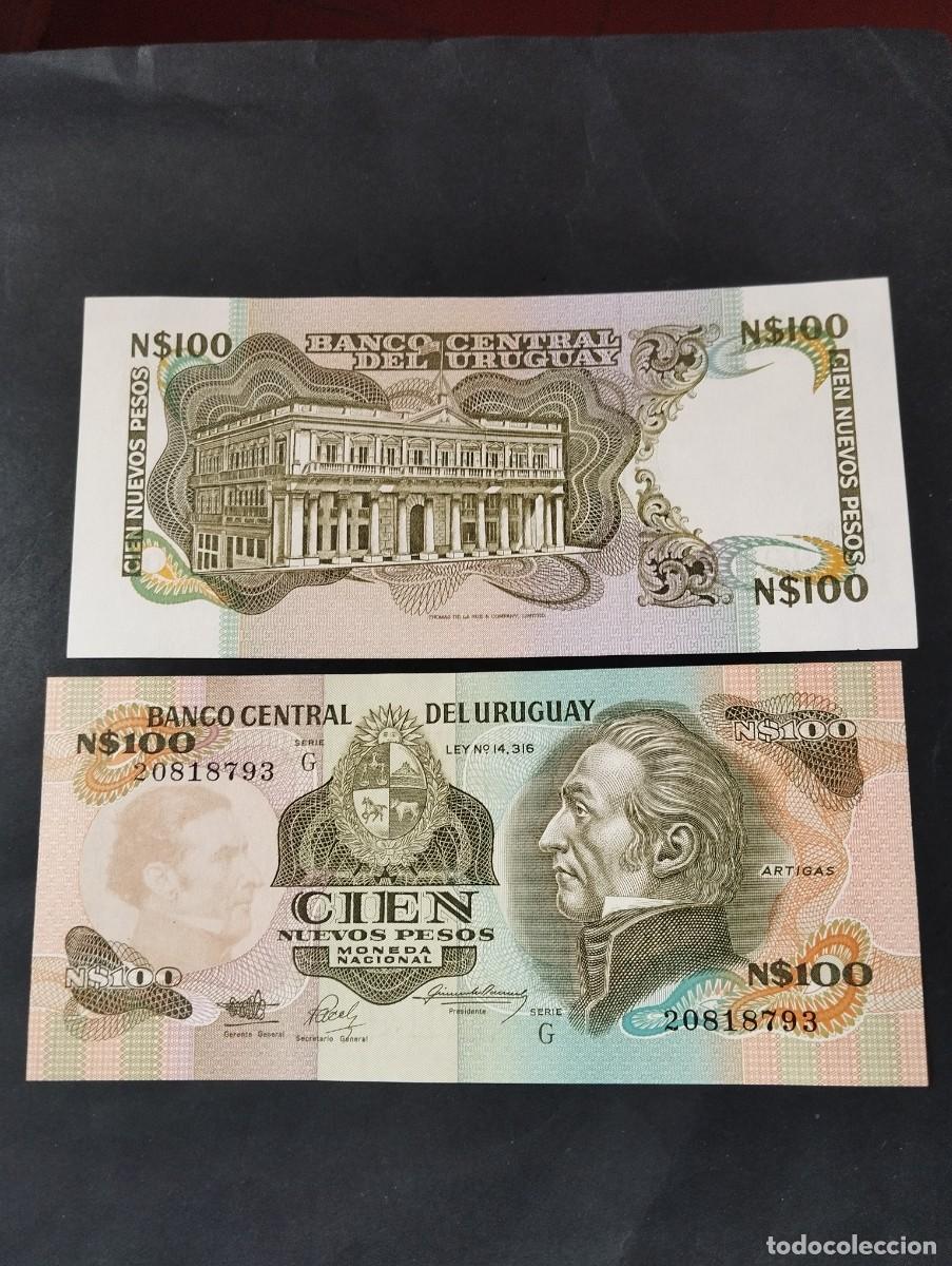 Billetes extranjeros: BILLETE DE 100 PESOS SC DE URUGUAY VER LAS FOTOS MIRAR TODOS MIS LOTES