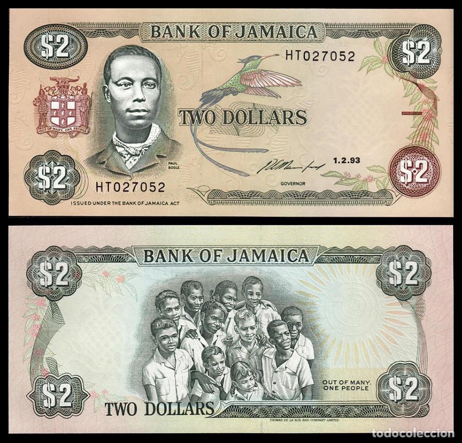Billetes extranjeros: BILLETE JAMAICA - 1 DOLAR - 1993 - PICK # 69e - CALIDAD PLANCHA