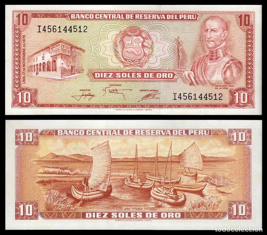 Billetes extranjeros: BILLETE PERU - 10 SOLES DE ORO - 1976 - PICK # 112