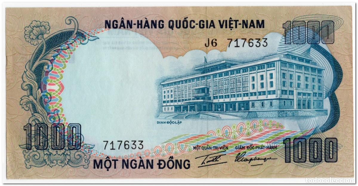 Billetes extranjeros: SOUTH VIETNAM,1000 DONG,1972,P.34a,XF+