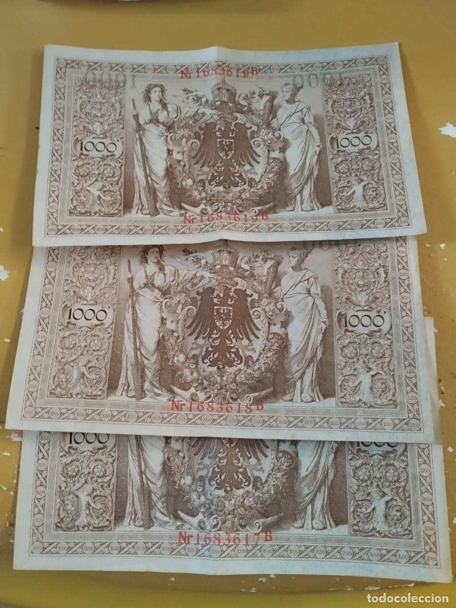 Billetes extranjeros: Billetes Alemania y Hungr&iacute;a trio y pareja 7 billetes