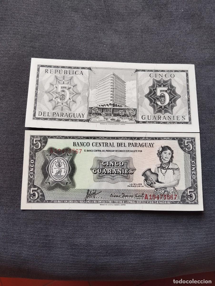 Billetes extranjeros: BILLETES DE 5 GUARANI SC DE PARAGUAY VER LAS FOTOS MIRAR TODOS MIS LOTES