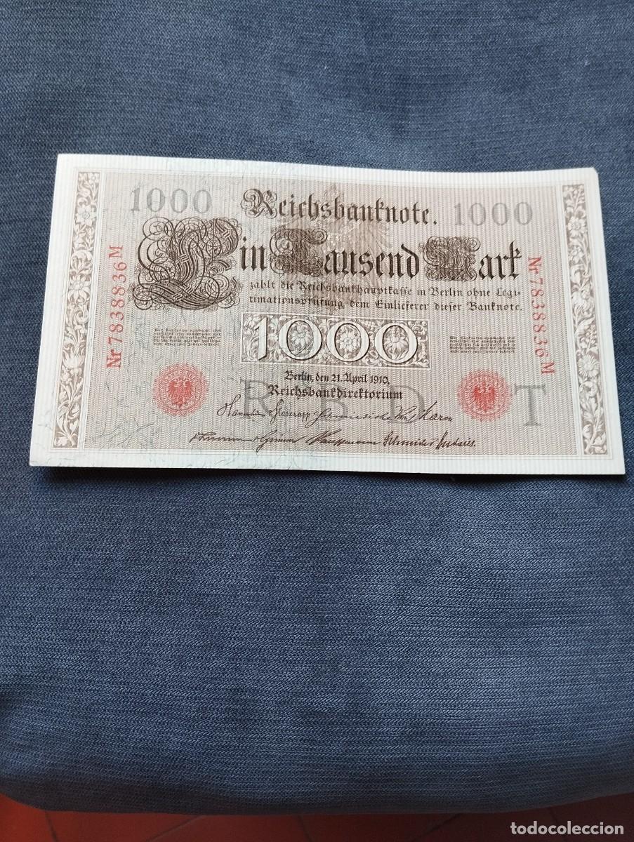 Billetes extranjeros: BILLETES DE 1000 MARCOS SC DE ALEMANIA A&Ntilde;O 1910 VER LAS FOTOS MIRAR TODOS MIS LOTES