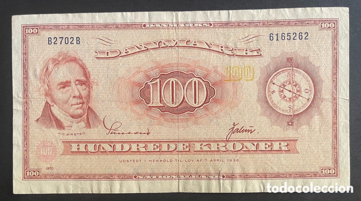 Billetes extranjeros: CMC DINAMARCA (DENMARK) 100 CORONAS 1970 PICK 46-F MBC-