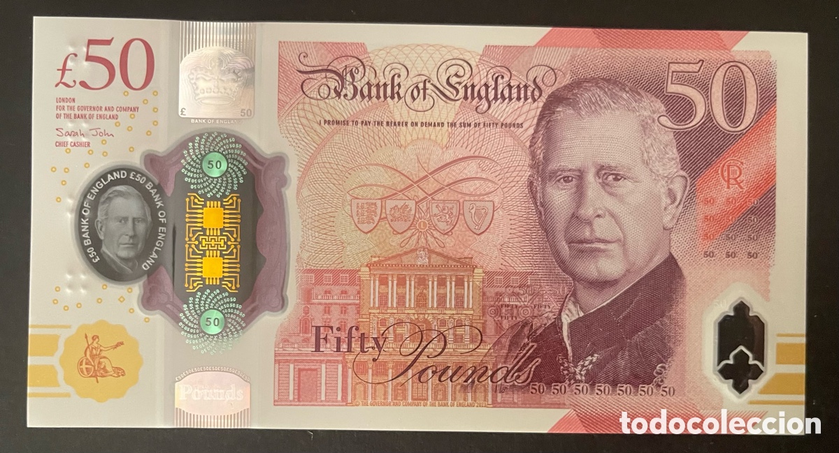 Billetes extranjeros: CMC INGLATERRA (ENGLAND - GREAT BRITAIN) 50 LIBRAS 2023 PICK 401 SC