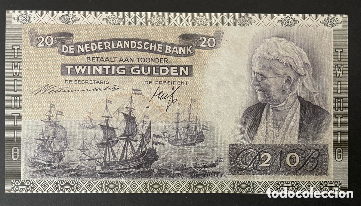 Billetes extranjeros: CMC HOLANDA (NETHERLANDS) 20 GULDEN 1941 PICK 54 SC