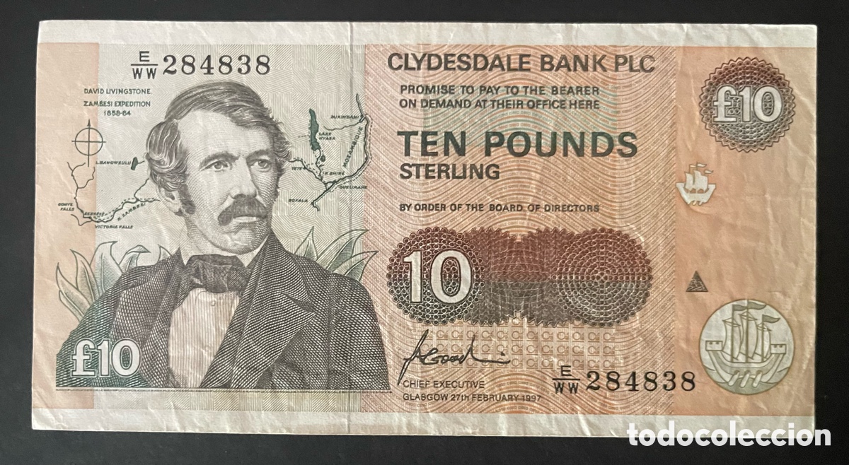 Billetes extranjeros: CMC ESCOCIA (CLYDESDALE BANK) 20 LIBRAS 1997 PICK 219 BC