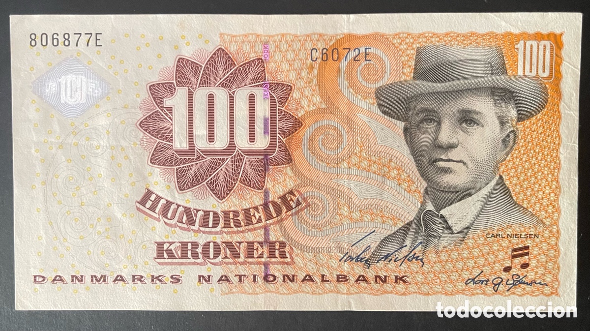 Billetes extranjeros: CMC DINAMARCA (DENMARK) 100 CORONAS 2007 PICK 61-H SC-