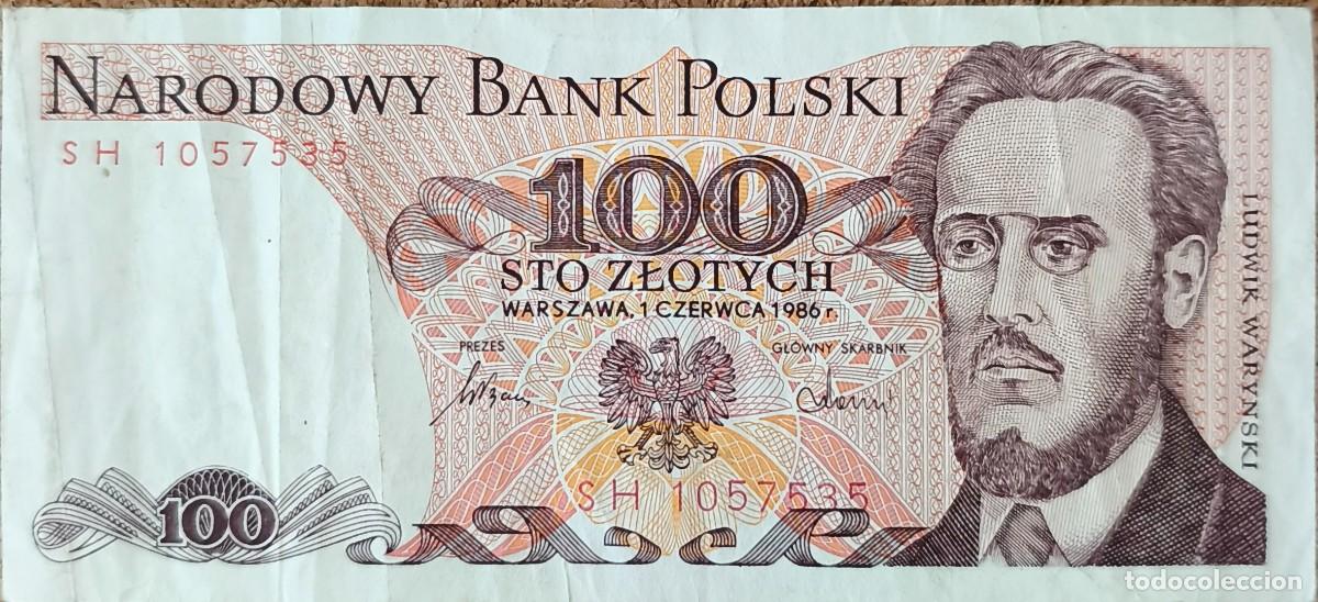 Billetes extranjeros: Billete Polonia 100 Złotych 1986 MBC Pick 143e