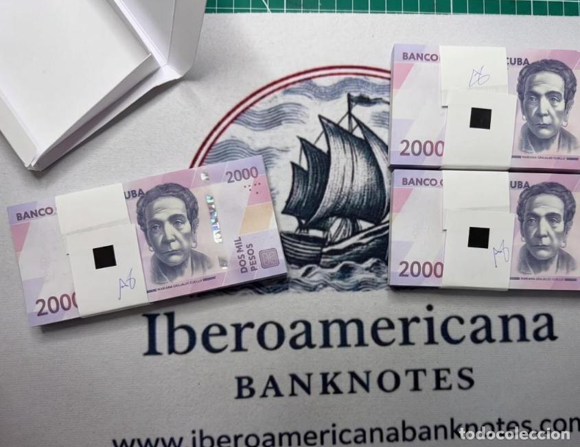 Billetes extranjeros: Nota 2000 pesos Cuba 2026 UNC