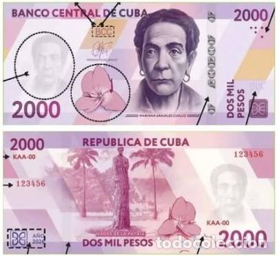 Billetes extranjeros: Banknote 2000 pesos Cuba 2026 UNC