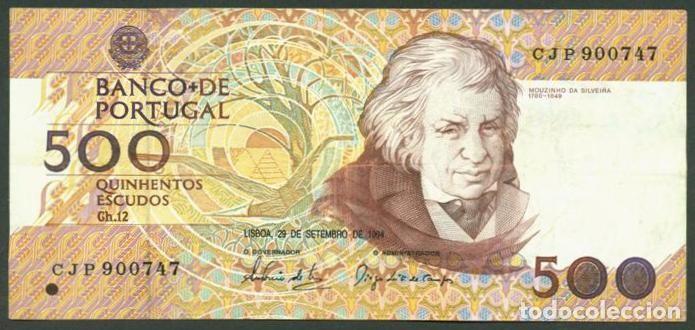 Billetes extranjeros: PORTUGAL. 500 escudos 29.91994. Pick 180g.