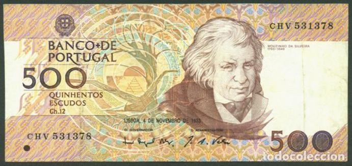 Billetes extranjeros: PORTUGAL. 500 escudos 4.11. 1993. Pick 180f.