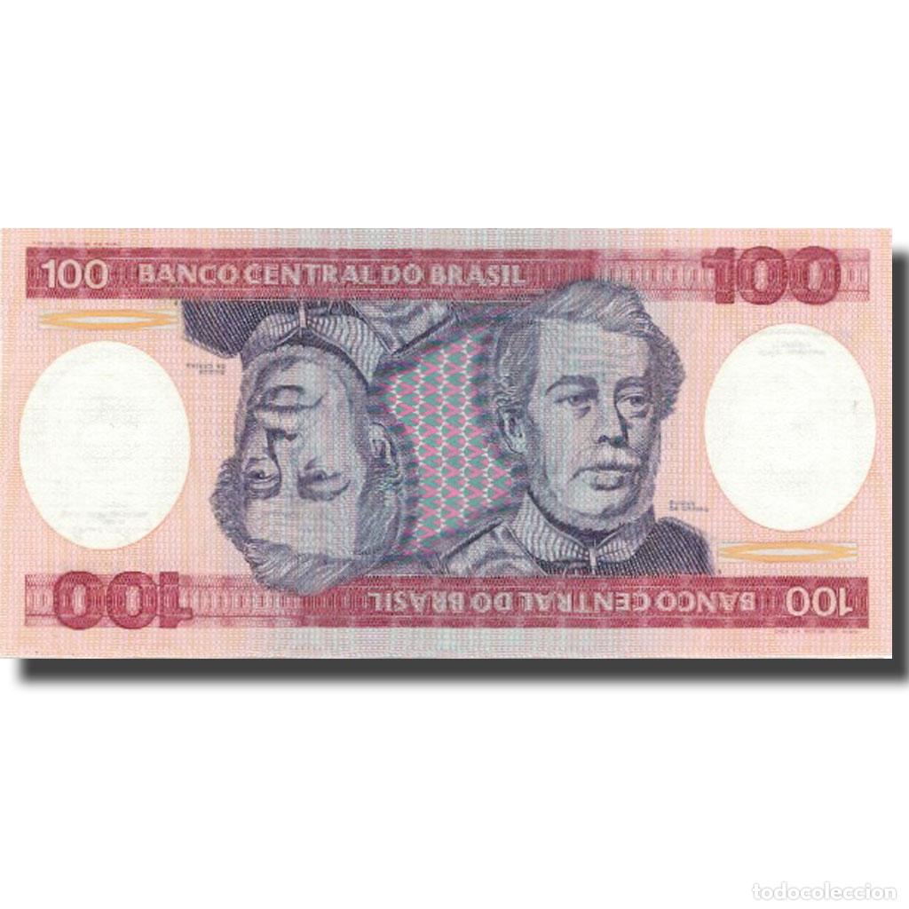 Billetes extranjeros: [#800937] Billete, 100 Cruzeiros, Undated (1981-84), Brasil, KM:198a, SC+