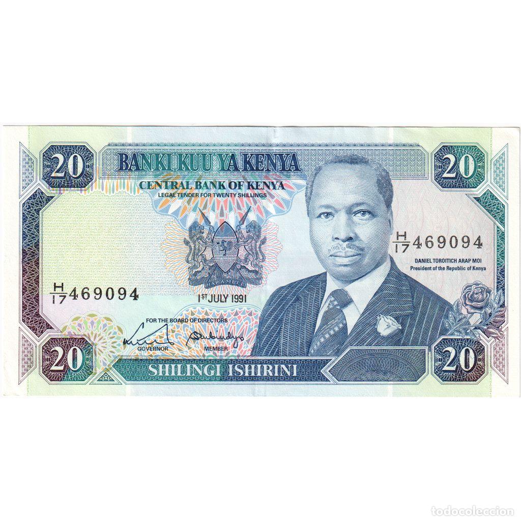 Billetes extranjeros: [#1292519] Kenia, 20 Shillings, 1991-07-01, SC