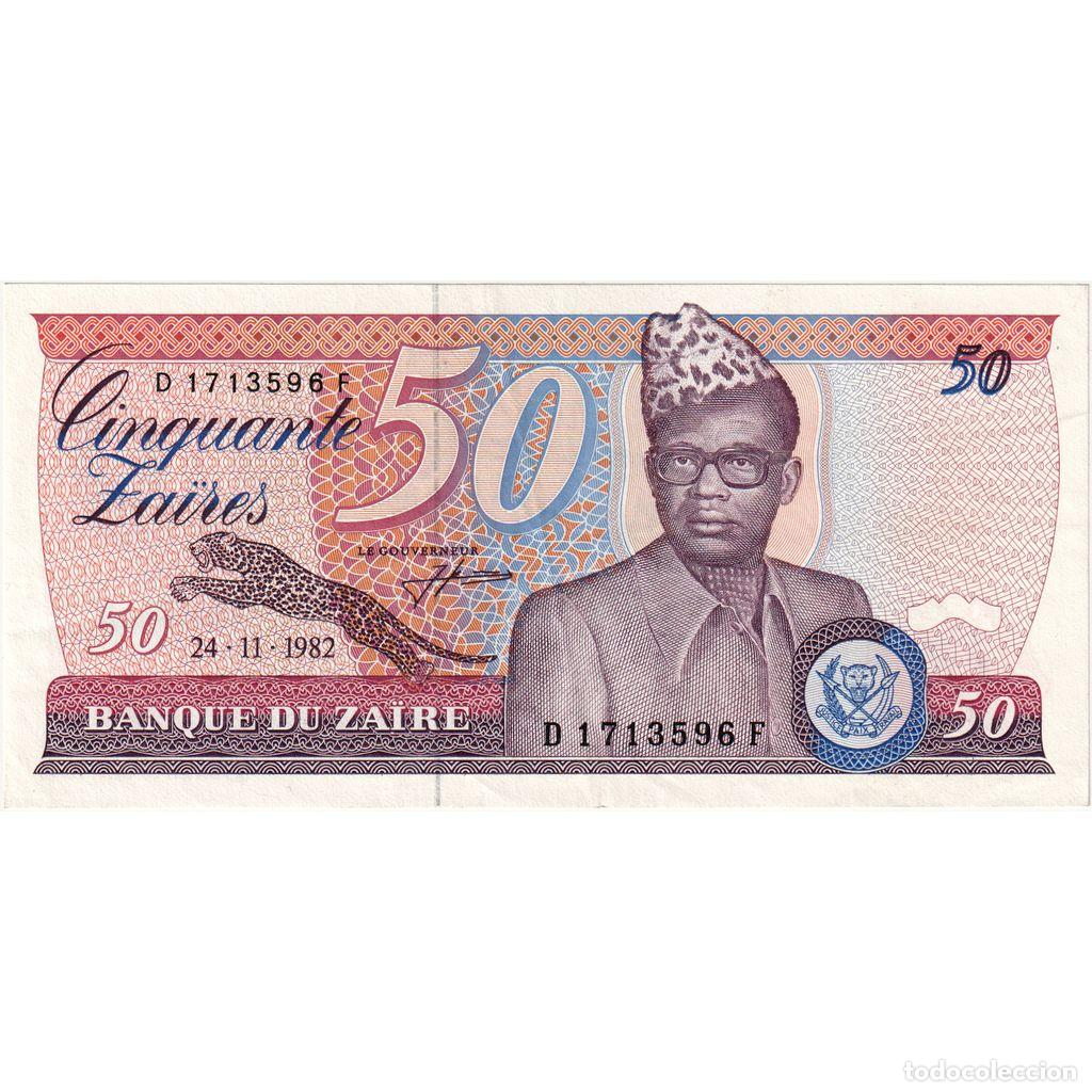Billetes extranjeros: [#1293560] Zaire, 50 Za&iuml;res, 1982, 1982-11-24, KM:28a, EF(40-45)