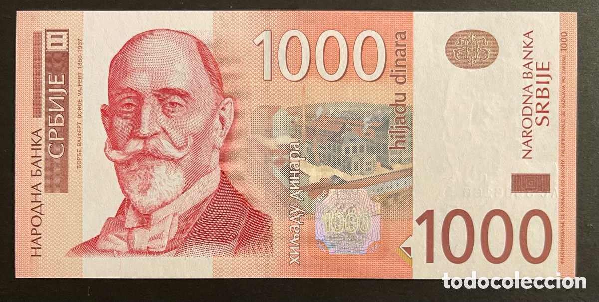Billetes extranjeros: CMC SERBIA 1000 DINARES 2003 PICK 44-B SC